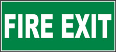 SAFETY SIGN (SAV) | Fire Exit